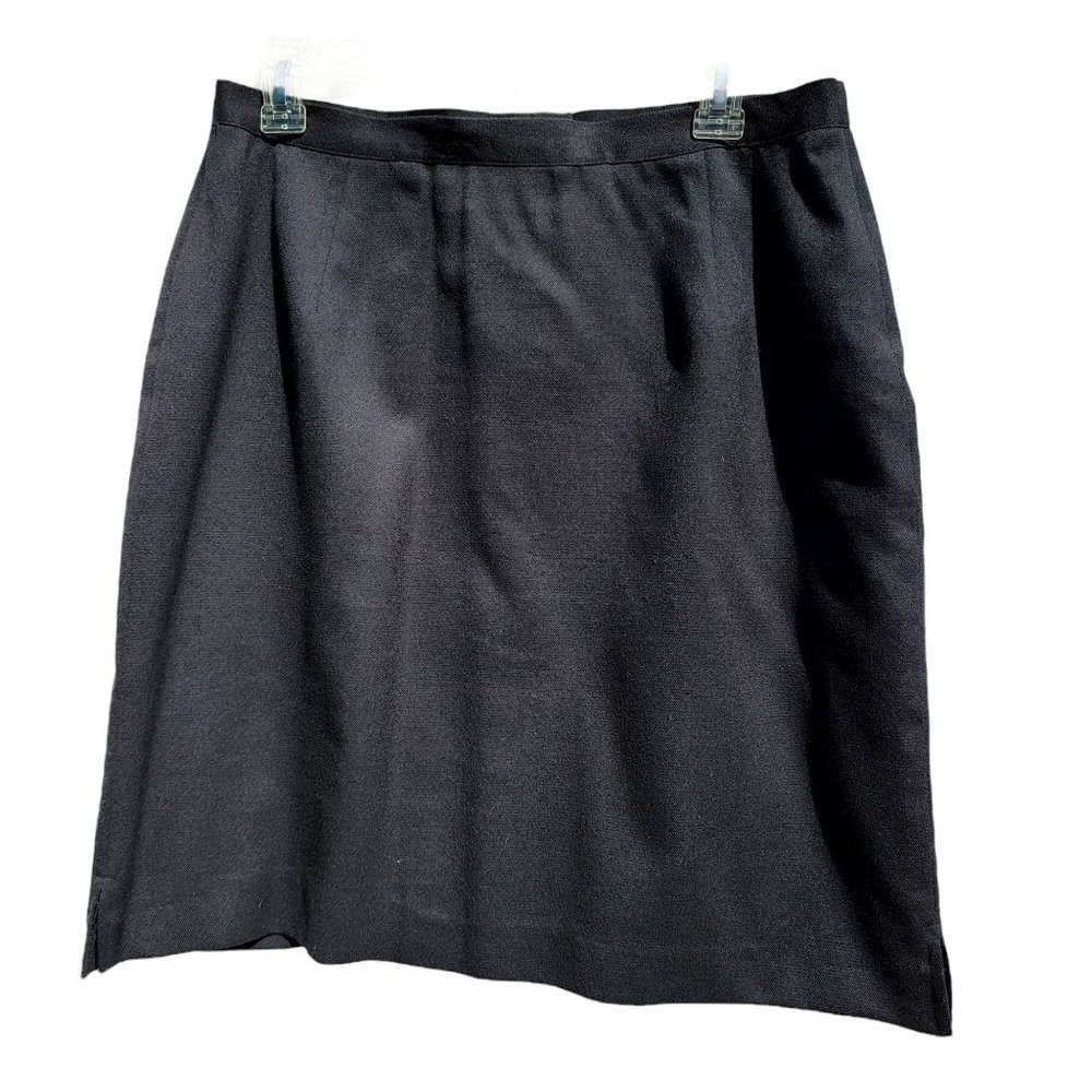 CASUAL CORNER ANNEX Black Wool Skirt
